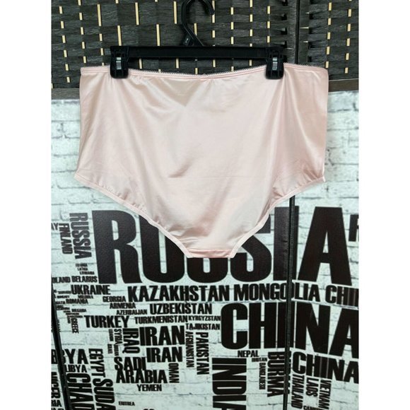 Torrid Plus 4 Satin Blush Pink Side Mesh Inlay Brief Panties - Picture 2 of 4